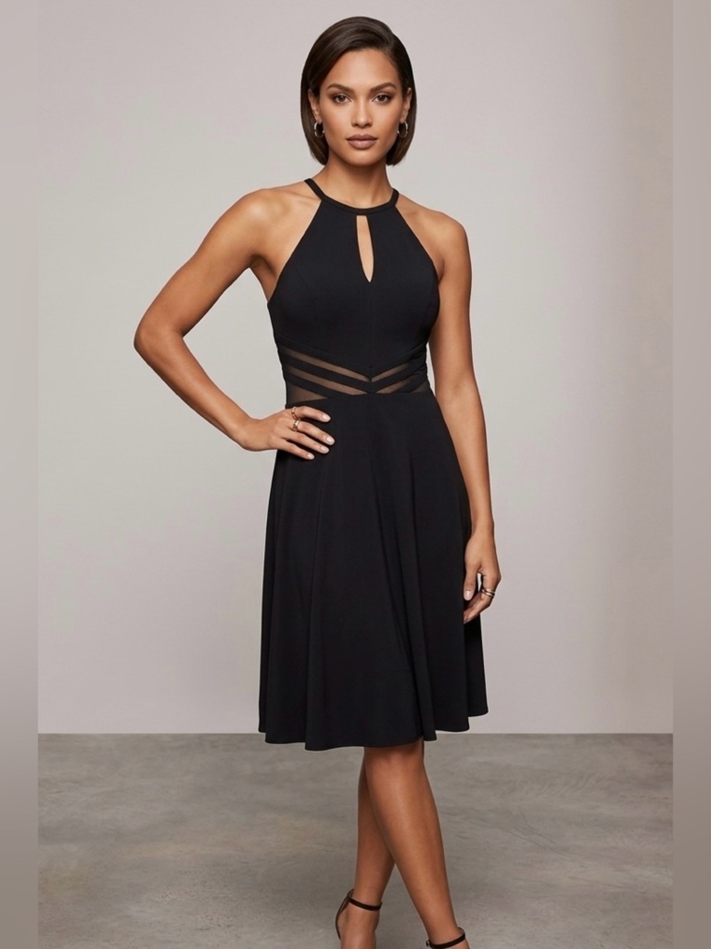 Xscape Black‎ Backless Halter Dress